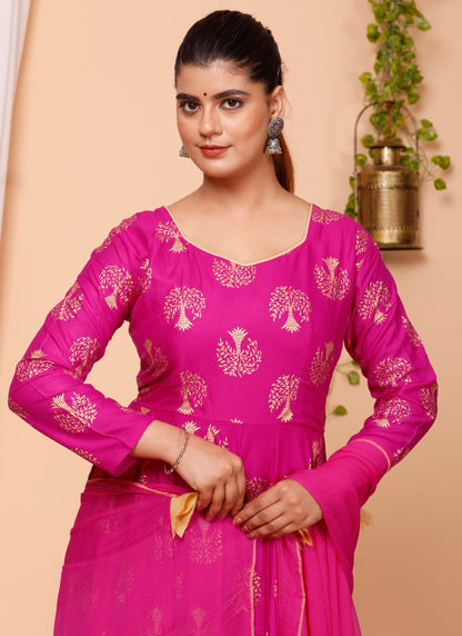 Pink Muslin Long Kurti-2