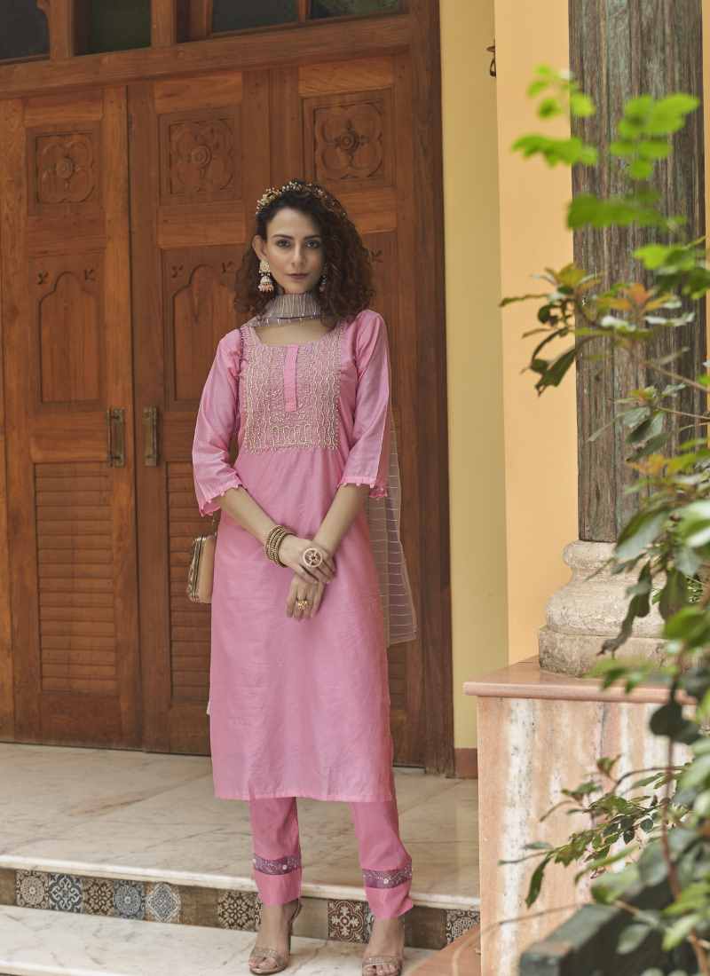 Pink Pant Style Salwar Suit