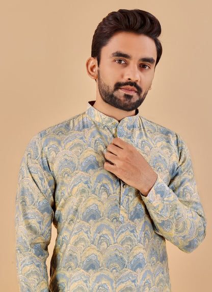 Multi Cotton Men's Kurta Pyjama