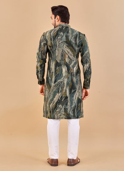 Multi Cotton Men's Kurta Pyjama