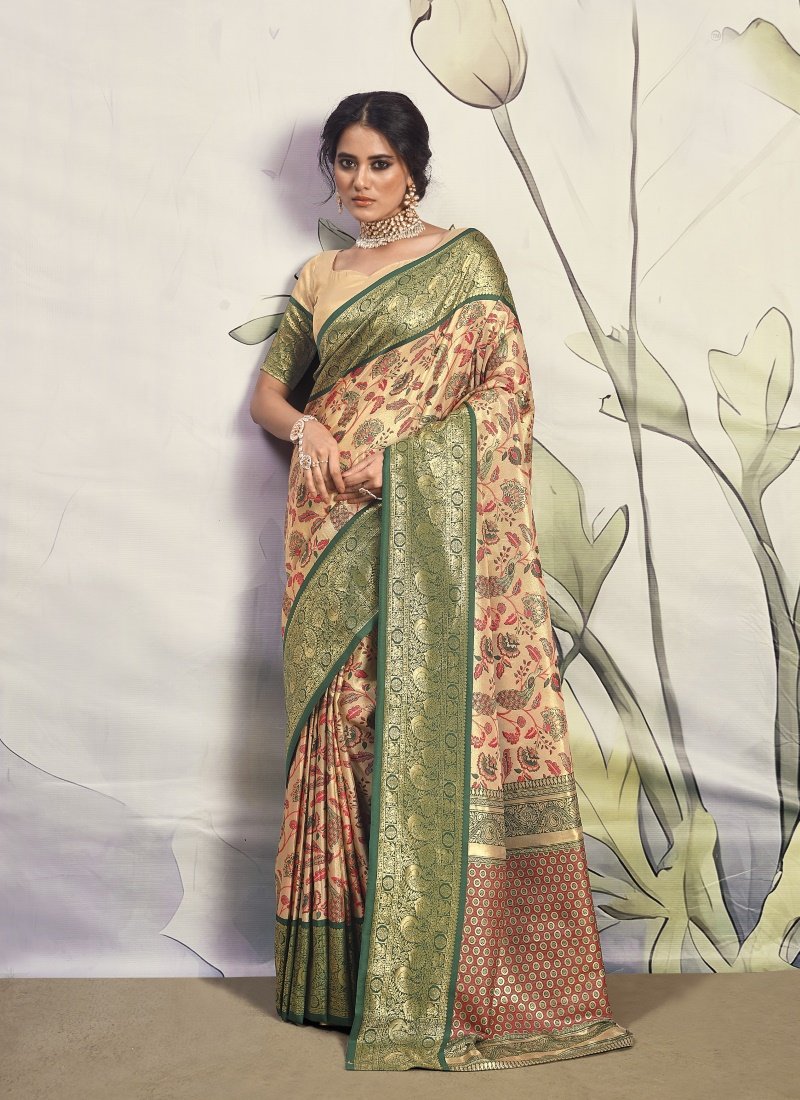 Green Dharmavaram Silk Saree