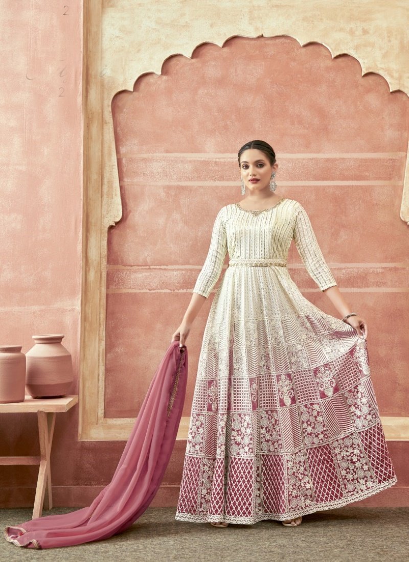 Pink Georgette Anarkali Suit-2