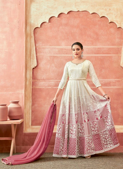 Pink Georgette Anarkali Suit-2