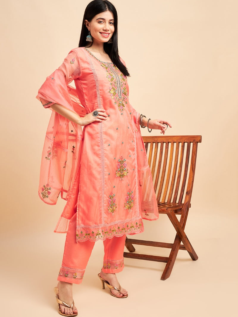 Pink Oranga Embroidered Salwar Suit