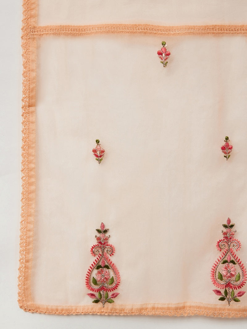 Peach Oranga Embroidered Salwar Suit-2