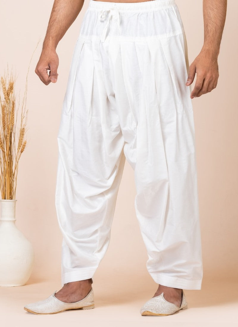 White Men's Pathani Kurta