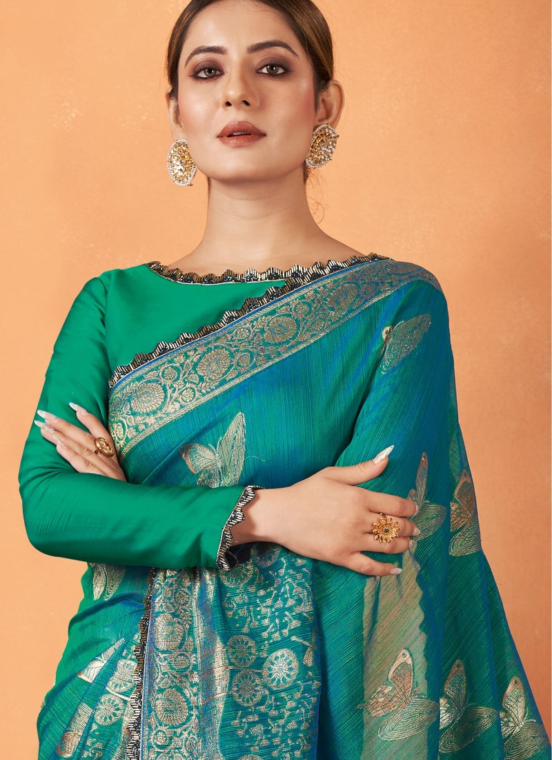 Green Kanjivaram Silk Saree-2