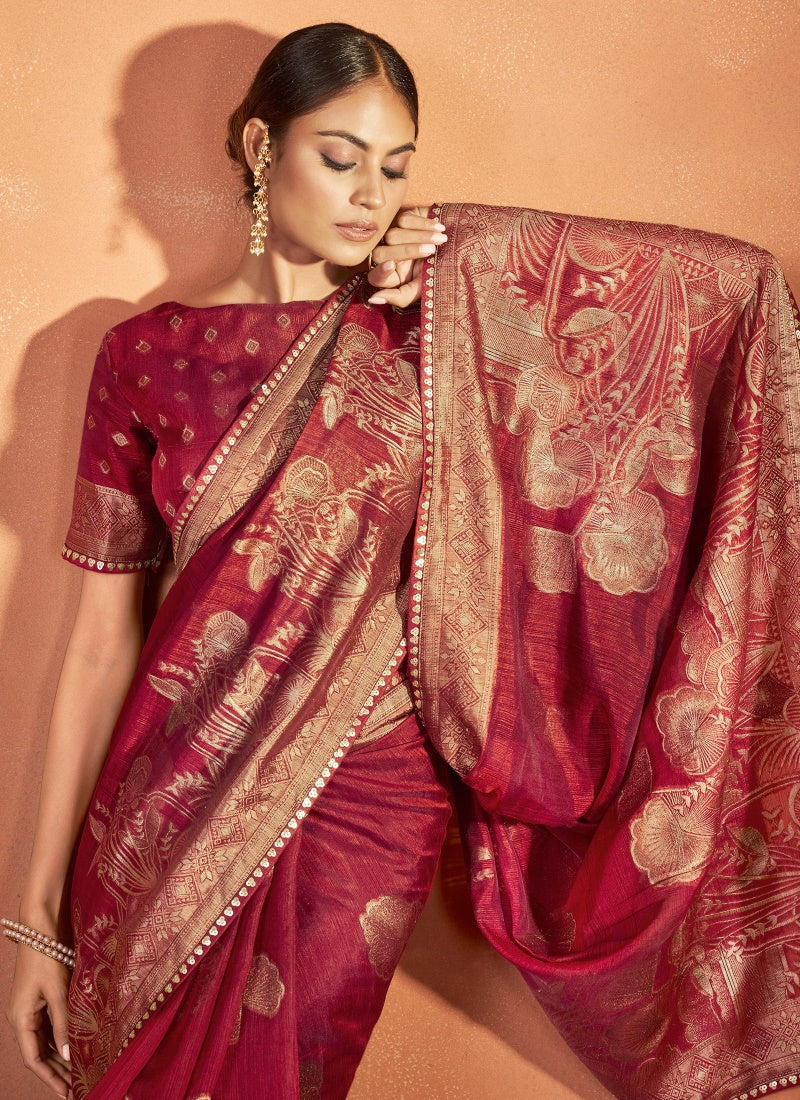 Red Kanjivaram Silk Saree-2