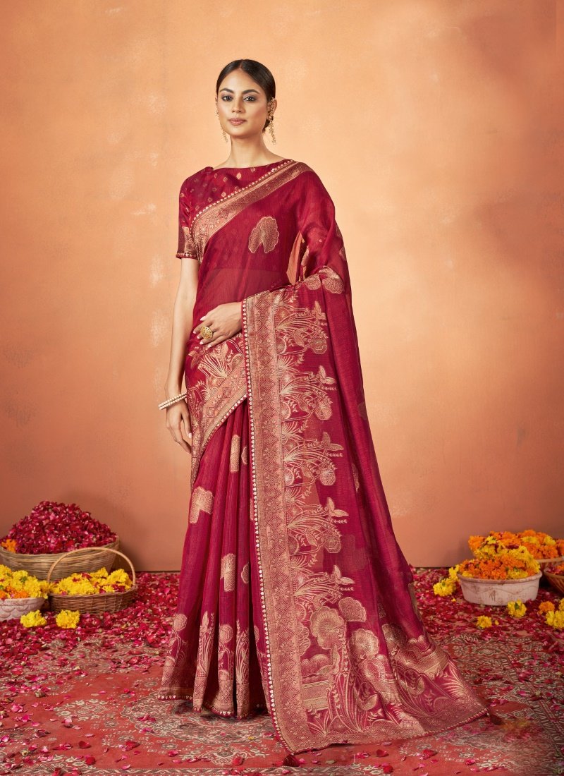 Red Kanjivaram Silk Saree