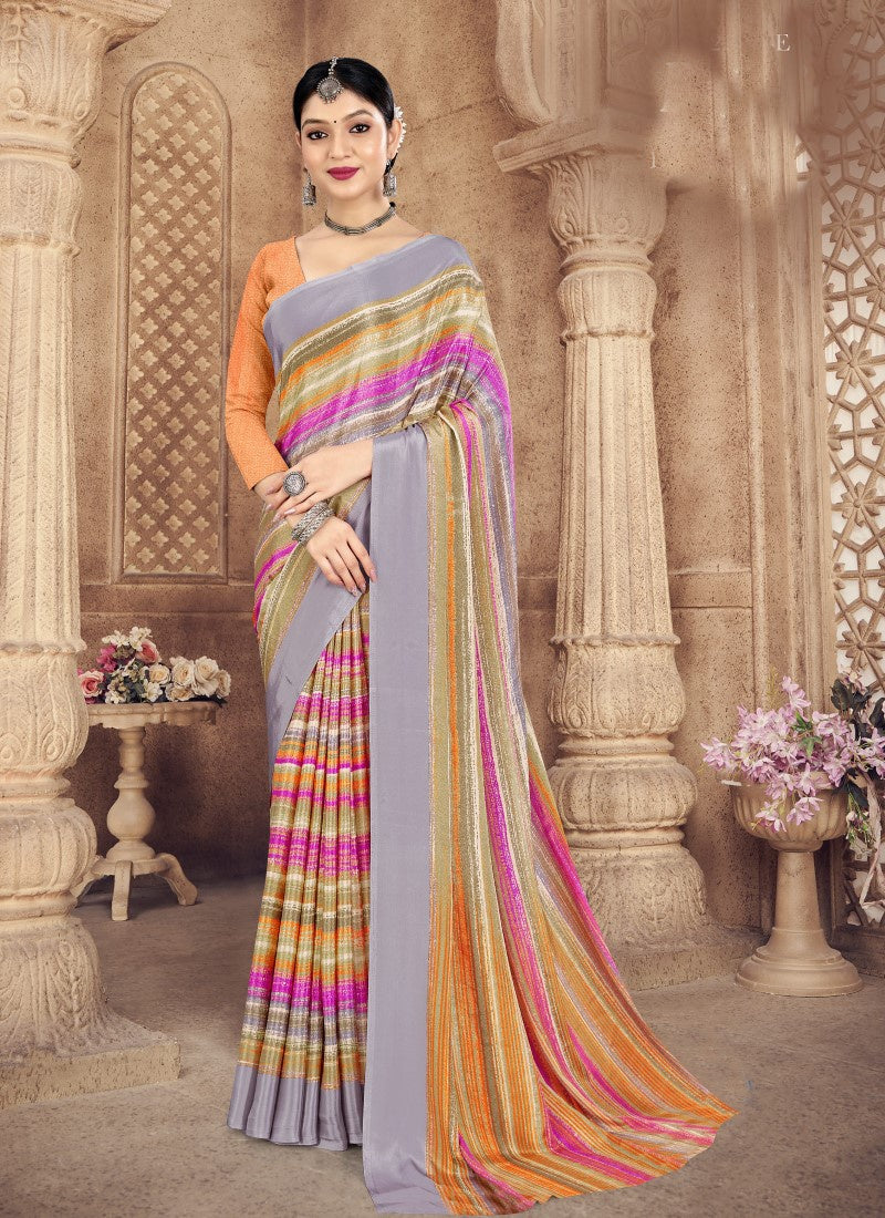 Black - Lehariya - Sarees: Buy Latest Indian Sarees Collection Online |  Utsav Fashion