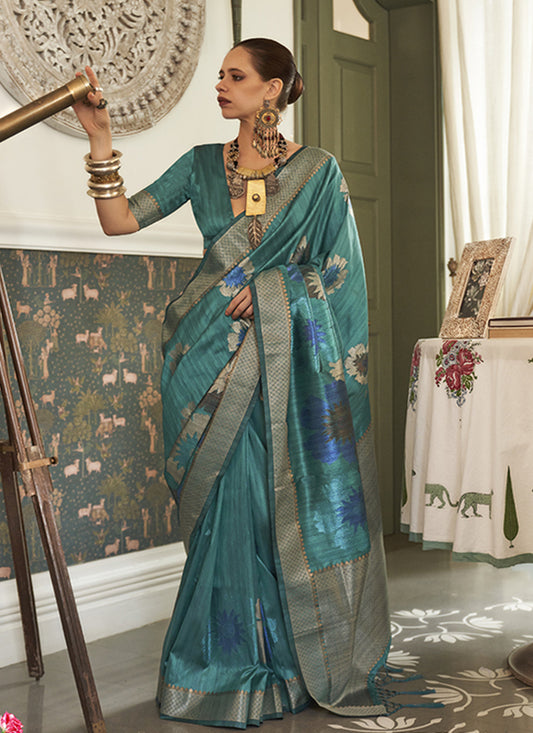 Green Silk Bollywood Style Saree
